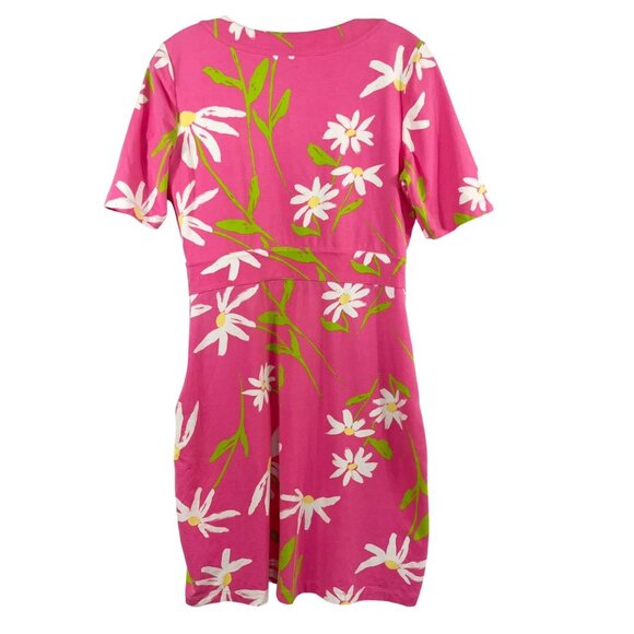 Lilly Pulitzer Talulah Fit & Flare Dress Hotty Pink Twirlers Floral Size MEDIUM - Picture 2 of 7